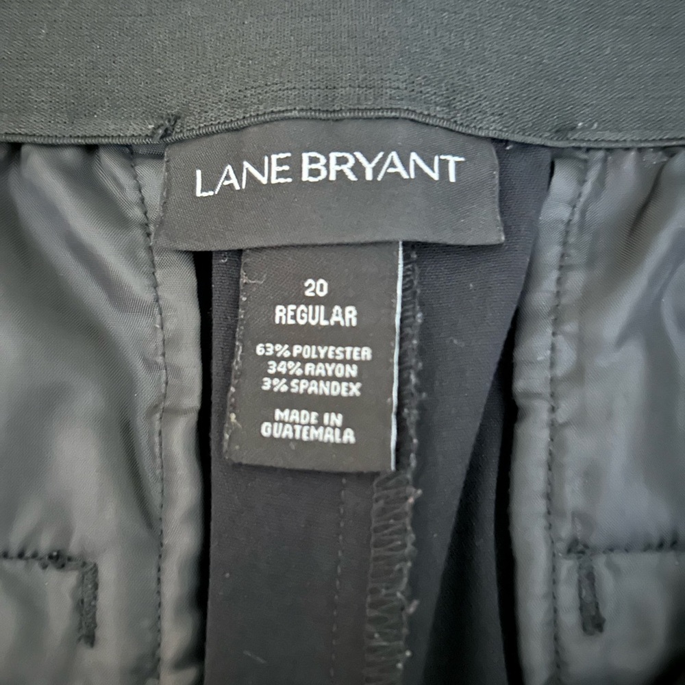 Lane Bryant Black Straight Leg Pants